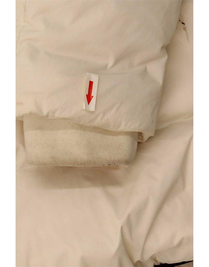 Jachetă căptușită Anorak cu glugă pentru bărbați Woolrich UK 40 Large White