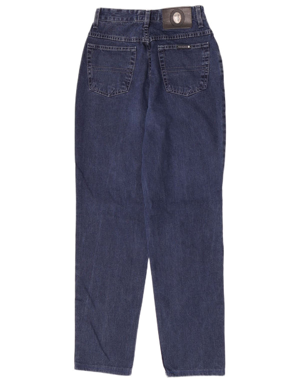 Trussardi blugi conici pentru femei cu talie înaltă IT 43 Medium W29 L29 bleumarin