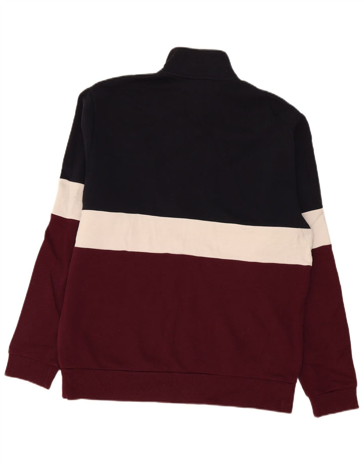 Pulover pentru bărbați Fred Perry, cu fermoar, cu gât, mediu, multicolor, color block
