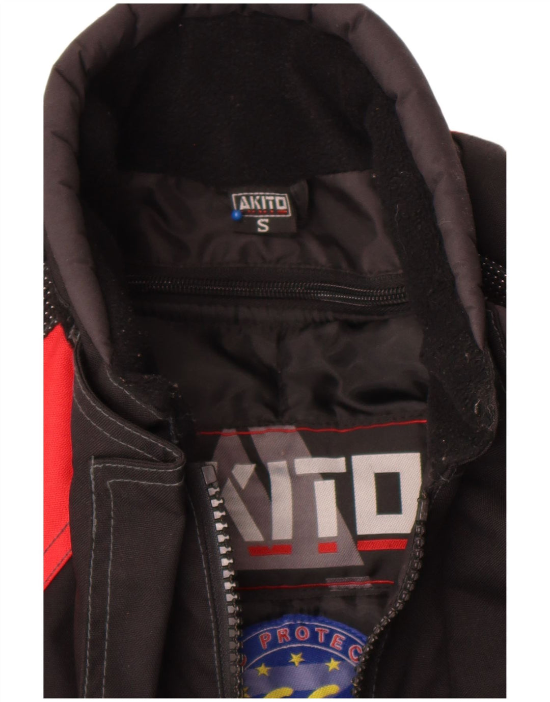 Jachetă pentru bărbați Akito Motorstyle Graphic Racer UK 36 Mic, negru, colorblock