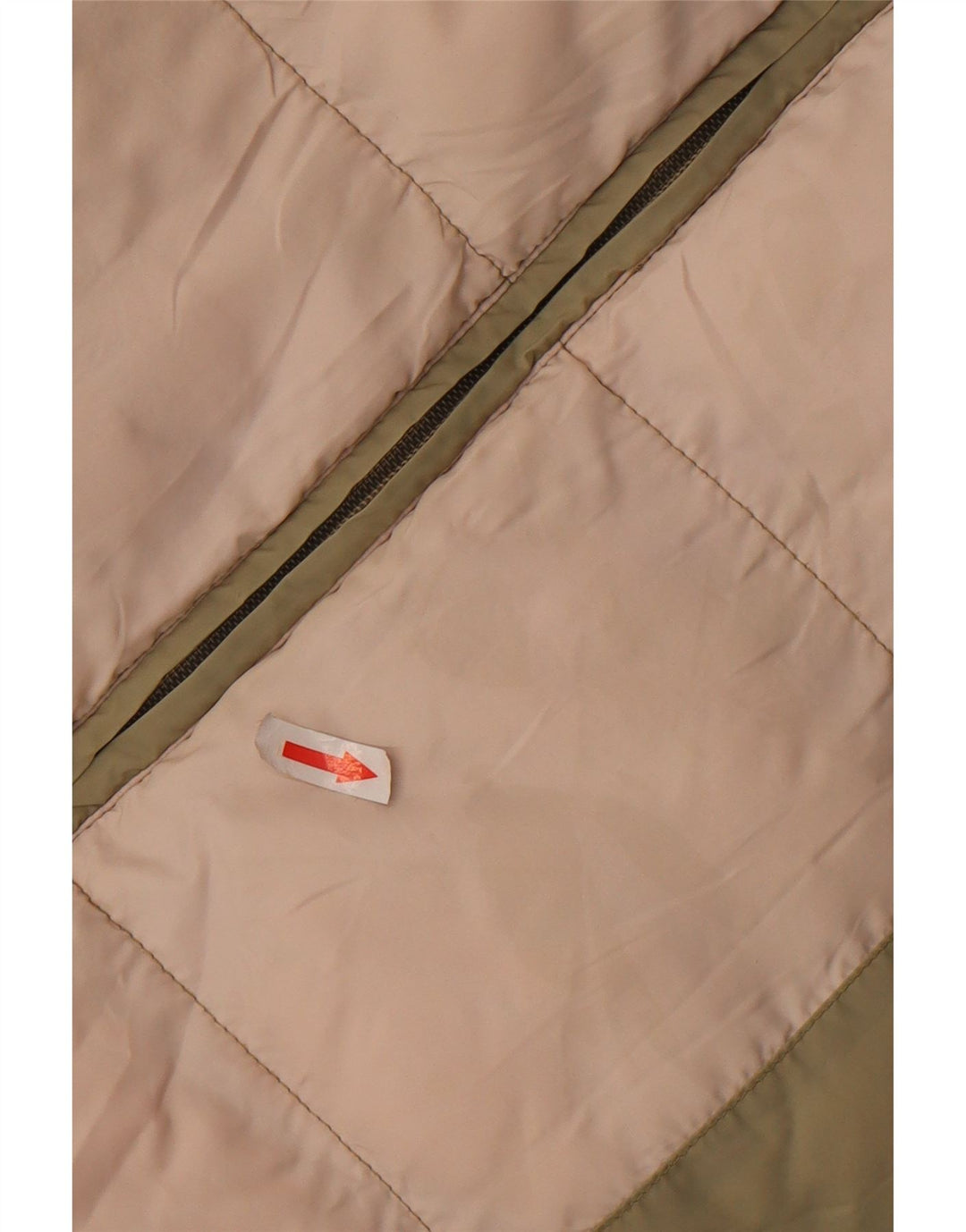 Gilet căptușit pentru femei ASICS UK 14 Medium Khaki Colorblock Poliester