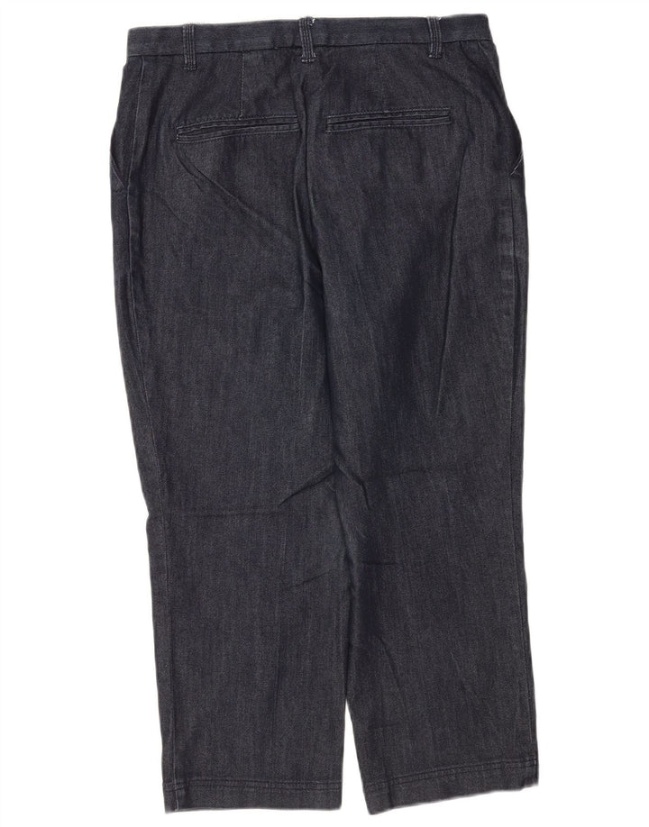 Pantaloni Capri pentru femei Marks & Spencer UK 12 Medium W30 L22 Bleumarin