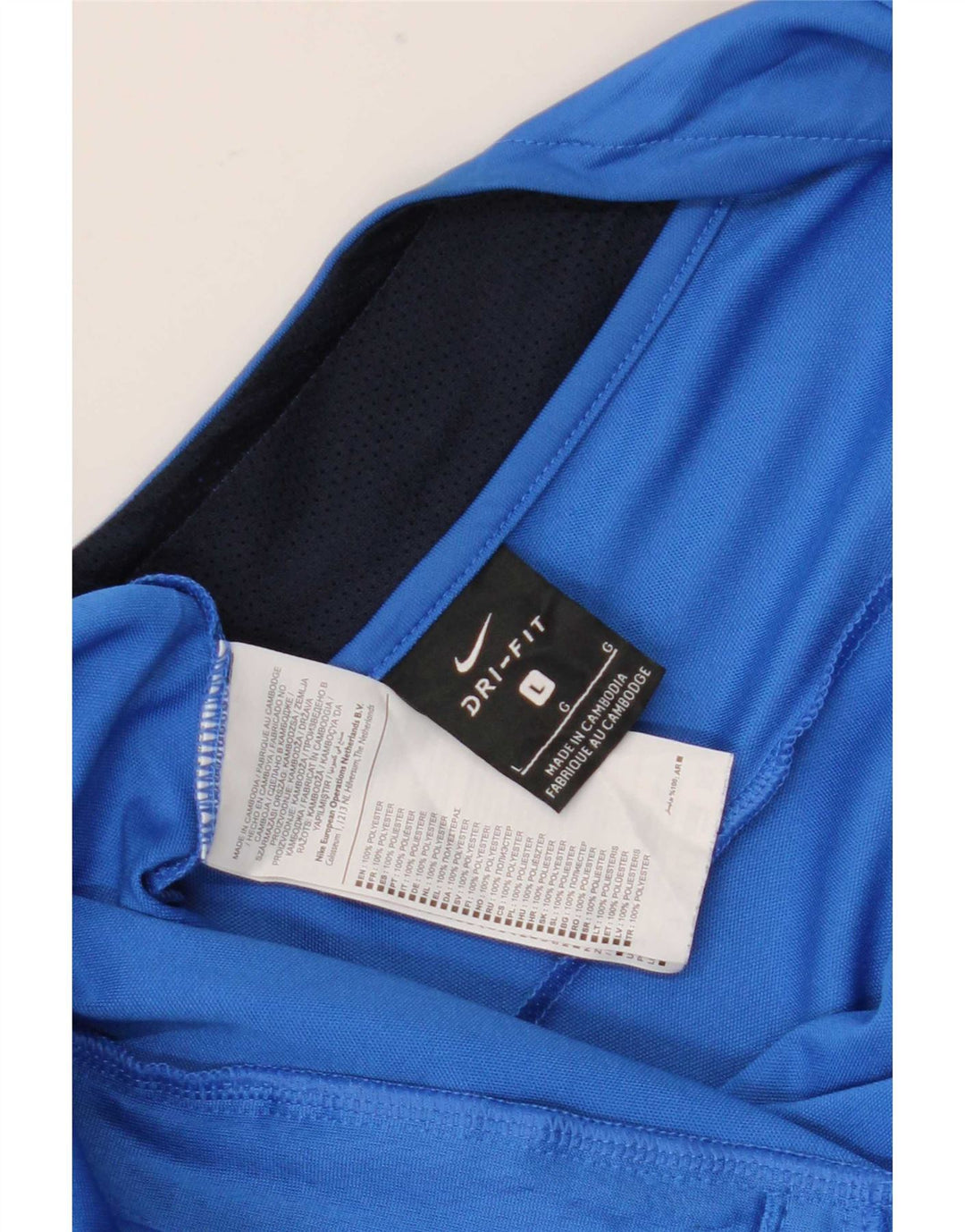 Jachetă de top pentru trening Nike Dri Fit pentru bărbați, mare, albastru, din poliester