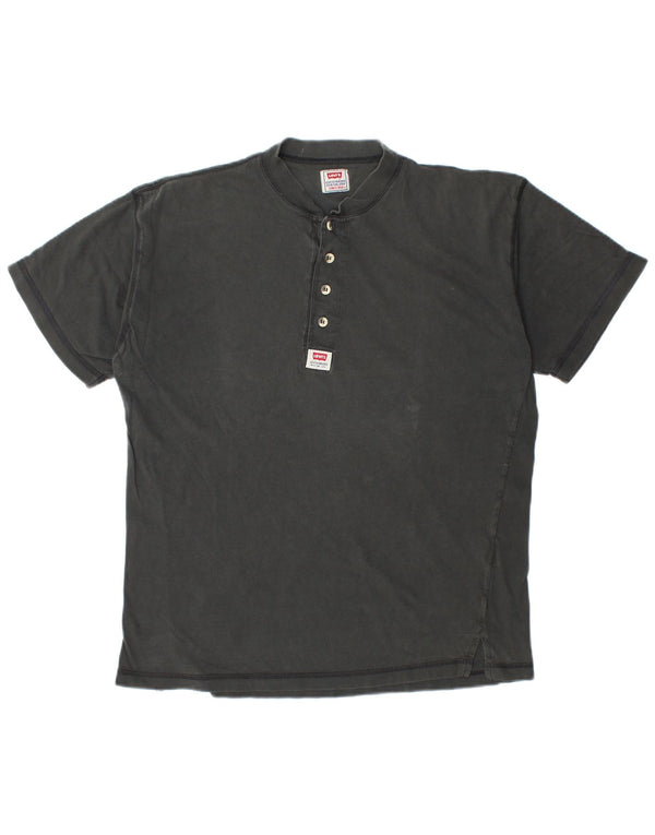 Tricou pentru bărbați LEVI'S Top mare din bumbac negru
