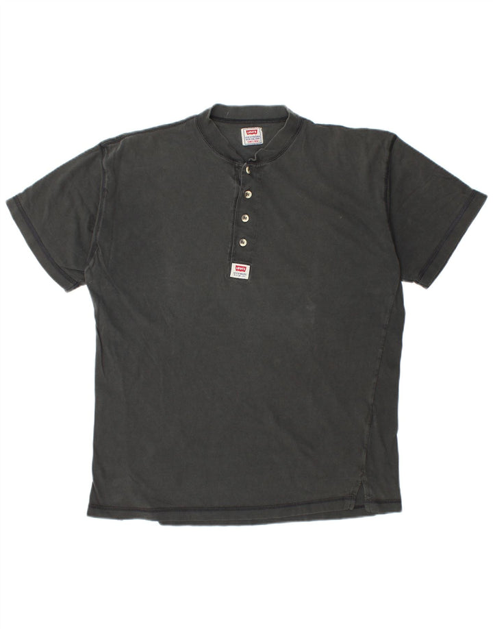 Tricou pentru bărbați LEVI'S Top mare din bumbac negru