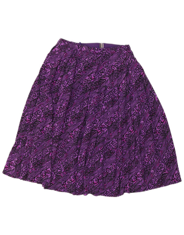 Fustă A-Line pentru femei VINTAGE W26 Small Mov Paisley