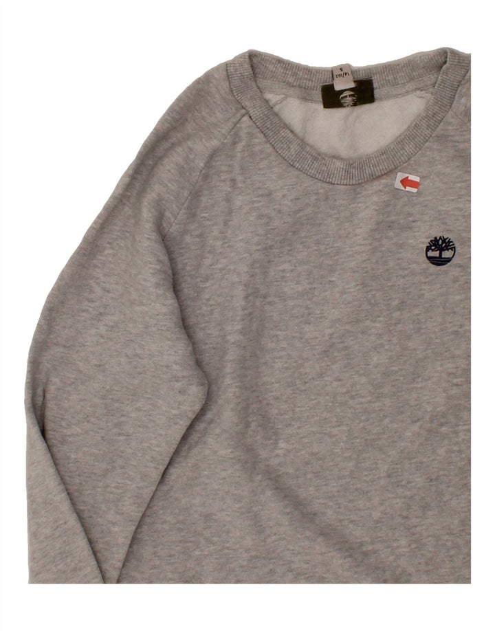 TIMBERLAND Boys Sweatshirt Jumper 13-14 Years Small Grey Cotton Vintage Timberland and Second-Hand Timberland from Messina Hembry 