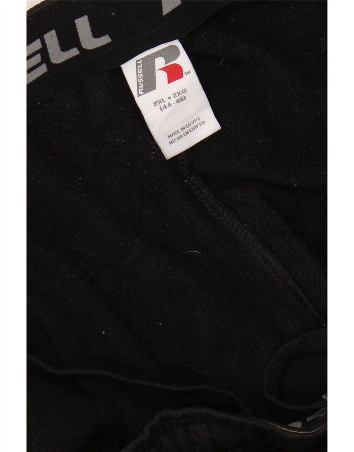 Pantaloni de trening pentru bărbați RUSSELL ATHLETIC 2XL poliester negru