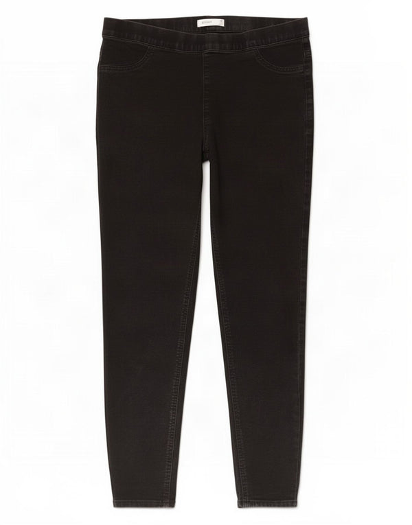 Marks & Spencer blugi jegging crop pentru femei UK 16 mare L32 L24 bumbac negru