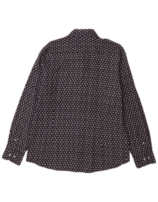 Cămașă Massimo Dutti pentru bărbați, XL, albastru marin, cu flori