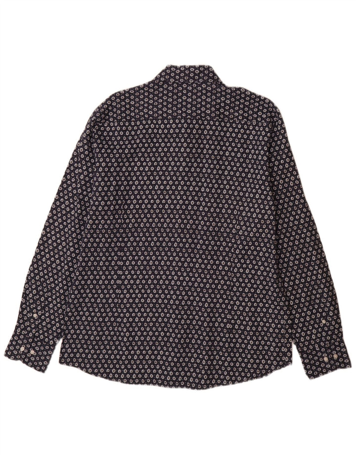 Cămașă Massimo Dutti pentru bărbați, XL, albastru marin, cu flori