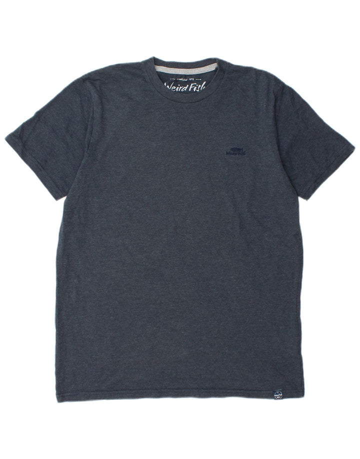 Tricou pentru bărbați Weird Fish Top mediu din bumbac bleumarin