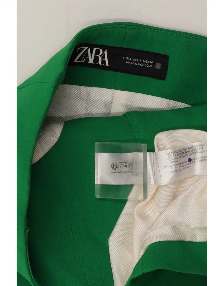 Top Crop fără bretele pentru femei Zara UK 10 Small Green