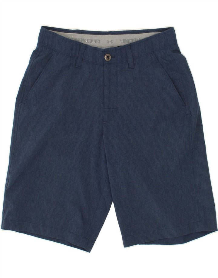 UNDER ARMOUR Womens Chino Shorts W30 Medium  Navy Blue Polyester Vintage Under Armour and Second-Hand Under Armour from Messina Hembry 