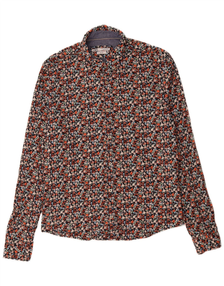 Cămașă pentru bărbați Zara Slim Fit Medium Multicolor Floral