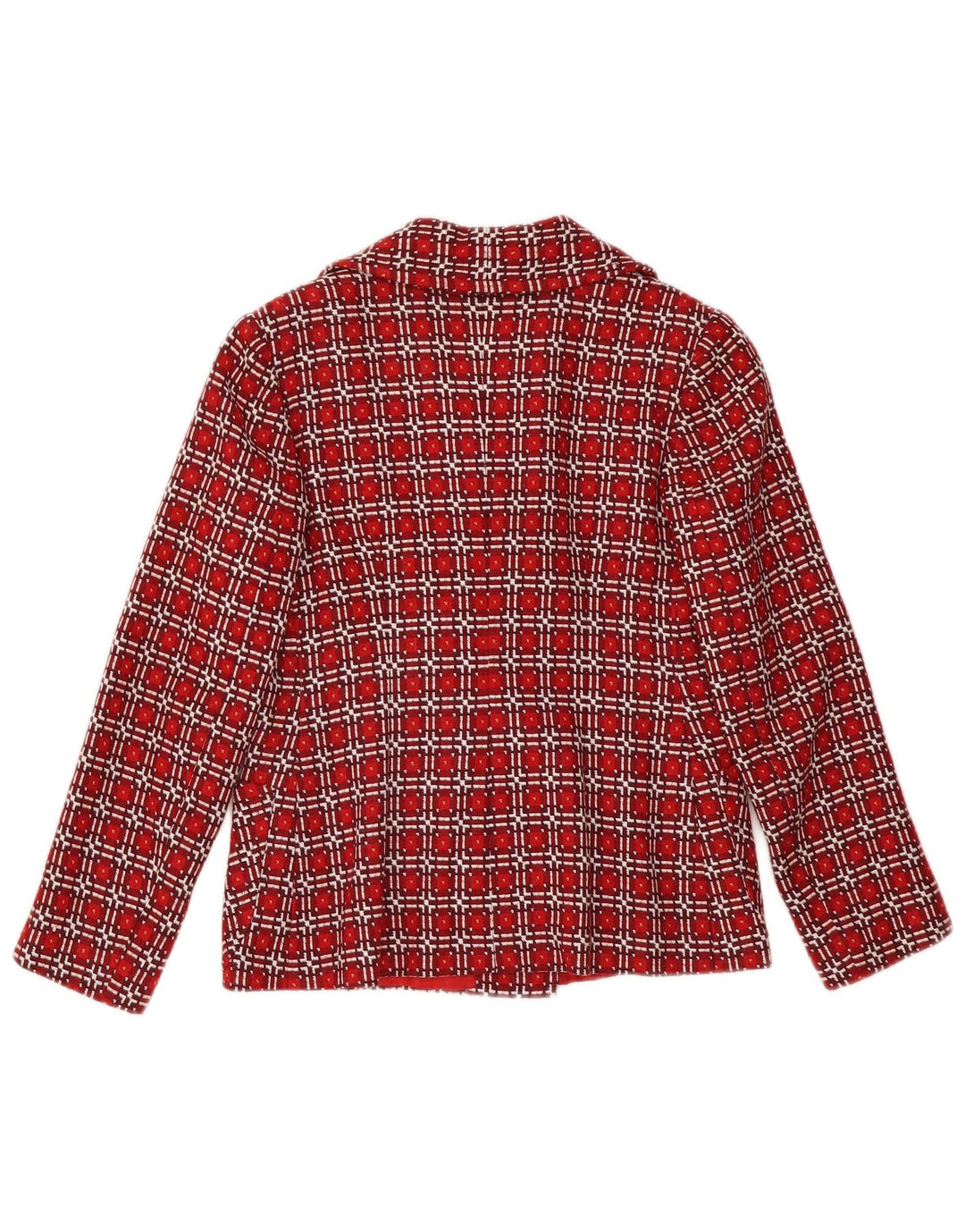 Jachetă de damă VINTAGE Blazer dublu piept UK 6 XS Red Check