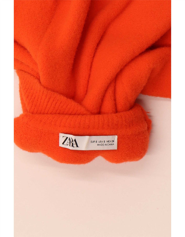 Pulover cu gât țestoasă pentru femei Zara UK 10 Mic Portocaliu