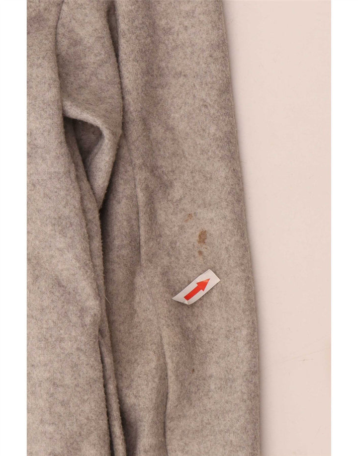 Topshop pardesiu supradimensionat pentru femei UK 8 mic poliester gri