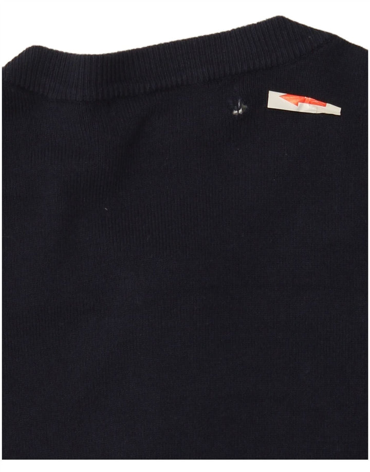 Pulover cardigan pentru femei Marks & Spencer UK 14 Medium Bluemarin Blue Viscose