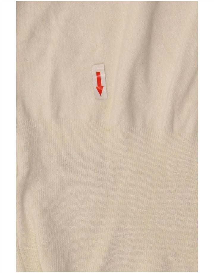 Pulover pentru femei Marks & Spencer cu gâtul cu barca UK 12 Medium Off White