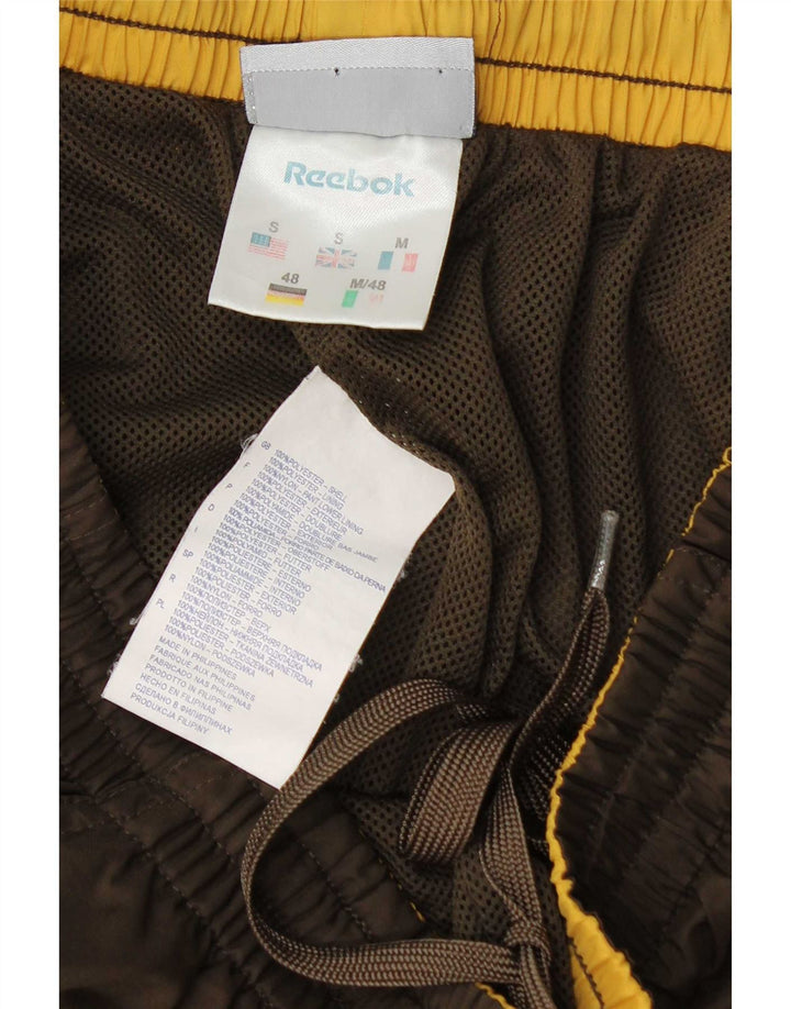 Pantaloni de trening grafic pentru bărbați Reebok Pantaloni de jogging Mici, maro, poliester