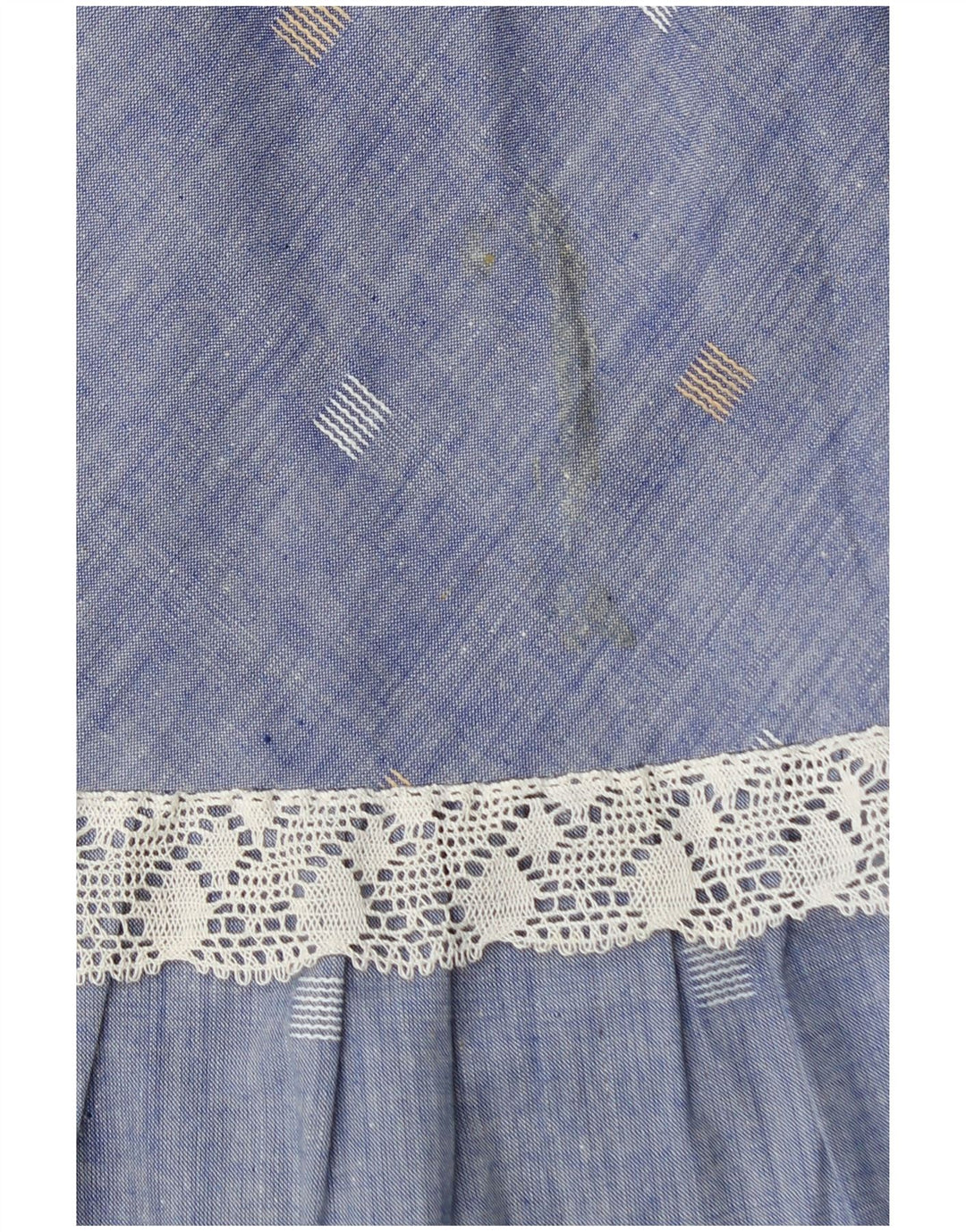 Fusta Maxi Vintage Femei W28 Medium Blue Spotted