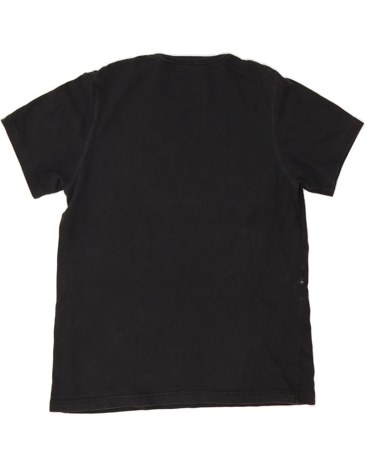 ADIDAS Mens Graphic T-Shirt Top Medium Black Vintage Adidas and Second-Hand Adidas from Messina Hembry 