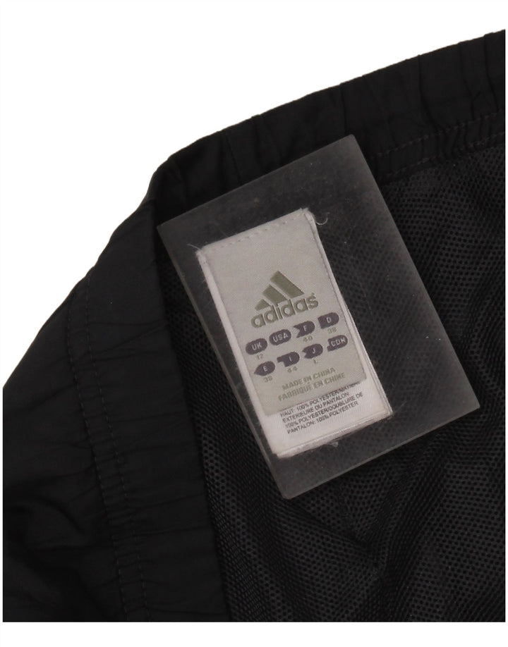 Pantaloni de trening ADIDAS pentru femei UK 12 Poliester mediu negru