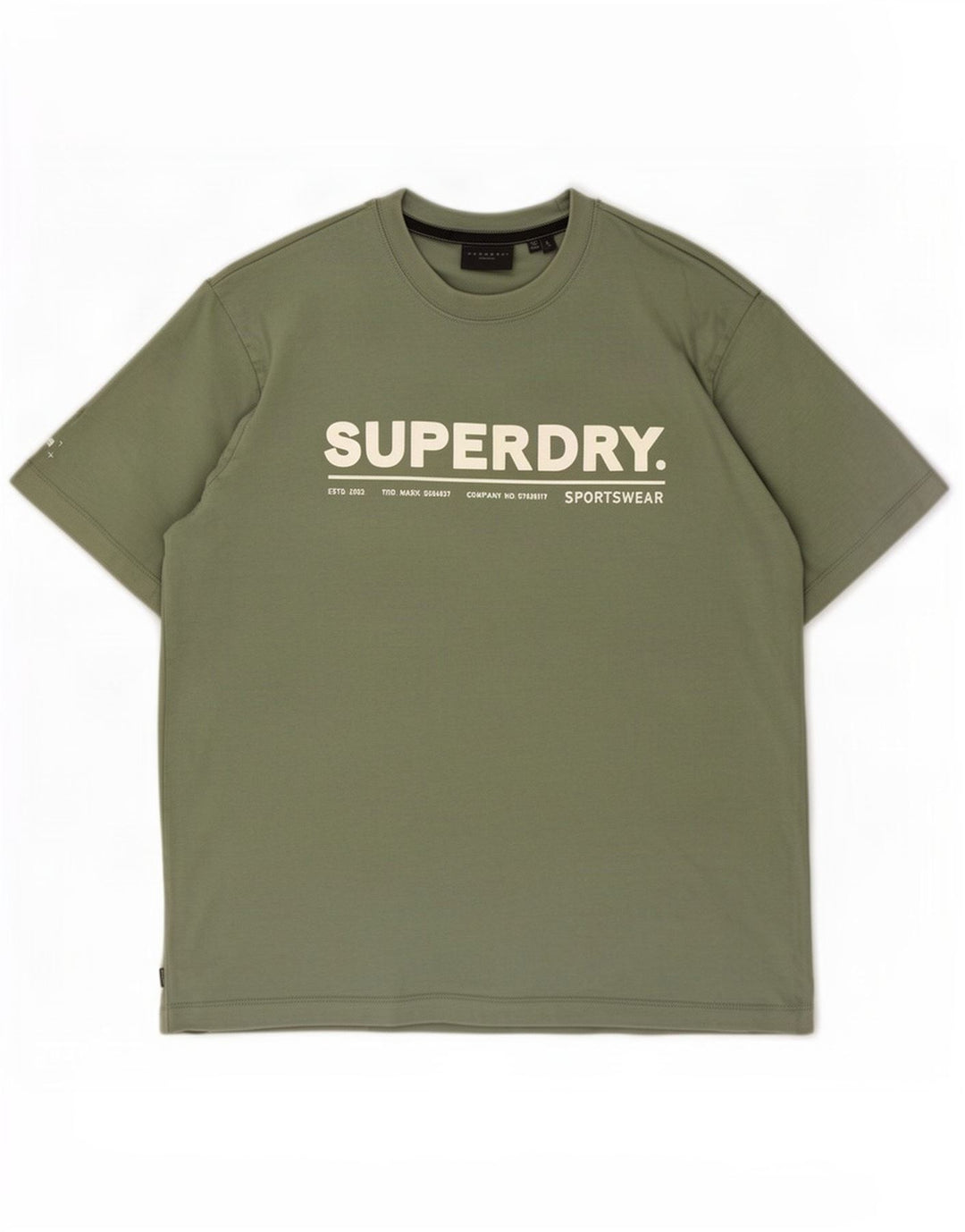 Tricou grafic pentru bărbați Superdry Top mare din bumbac verde