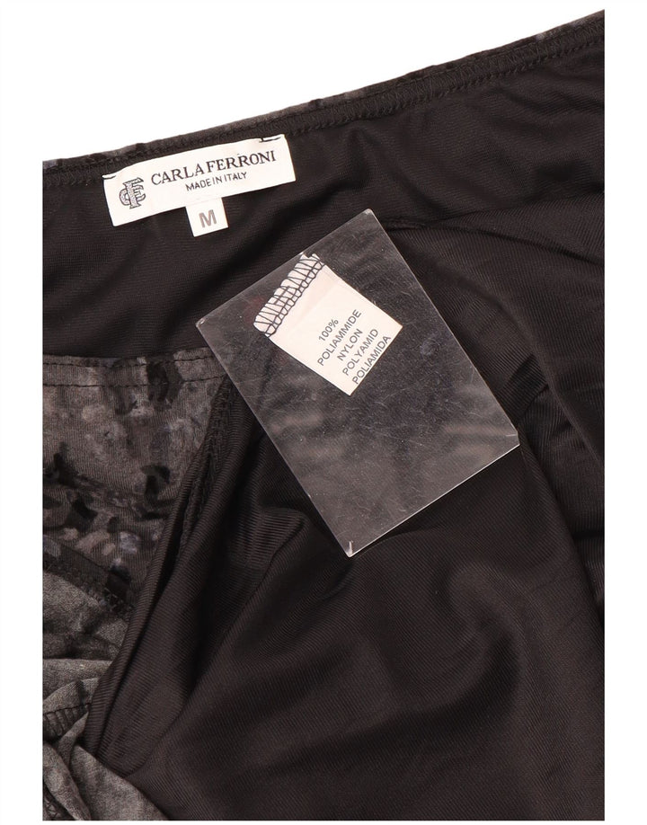 CARLA FERRONI Fusta Trompeta Femei Medium W30 Gri Animal Print Poliamida