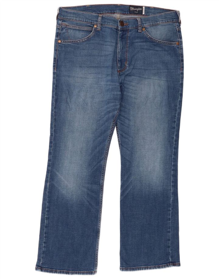 Blugi pentru bărbați Wrangler Jacksville Bootcut W36 L30 Bumbac albastru