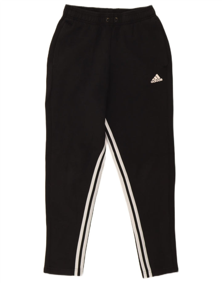 Pantaloni de trening Adidas pentru bărbați, bumbac negru mic