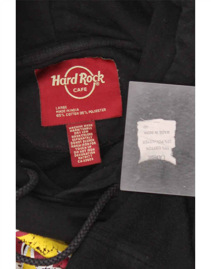HARD ROCK CAFE Hanorac cu grafic Vienna pentru bărbați, bumbac mare, negru