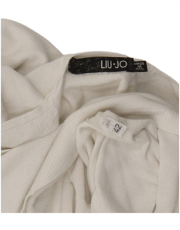 Top femei Liu Jo cu mânecă lungă IT 42 Medium White