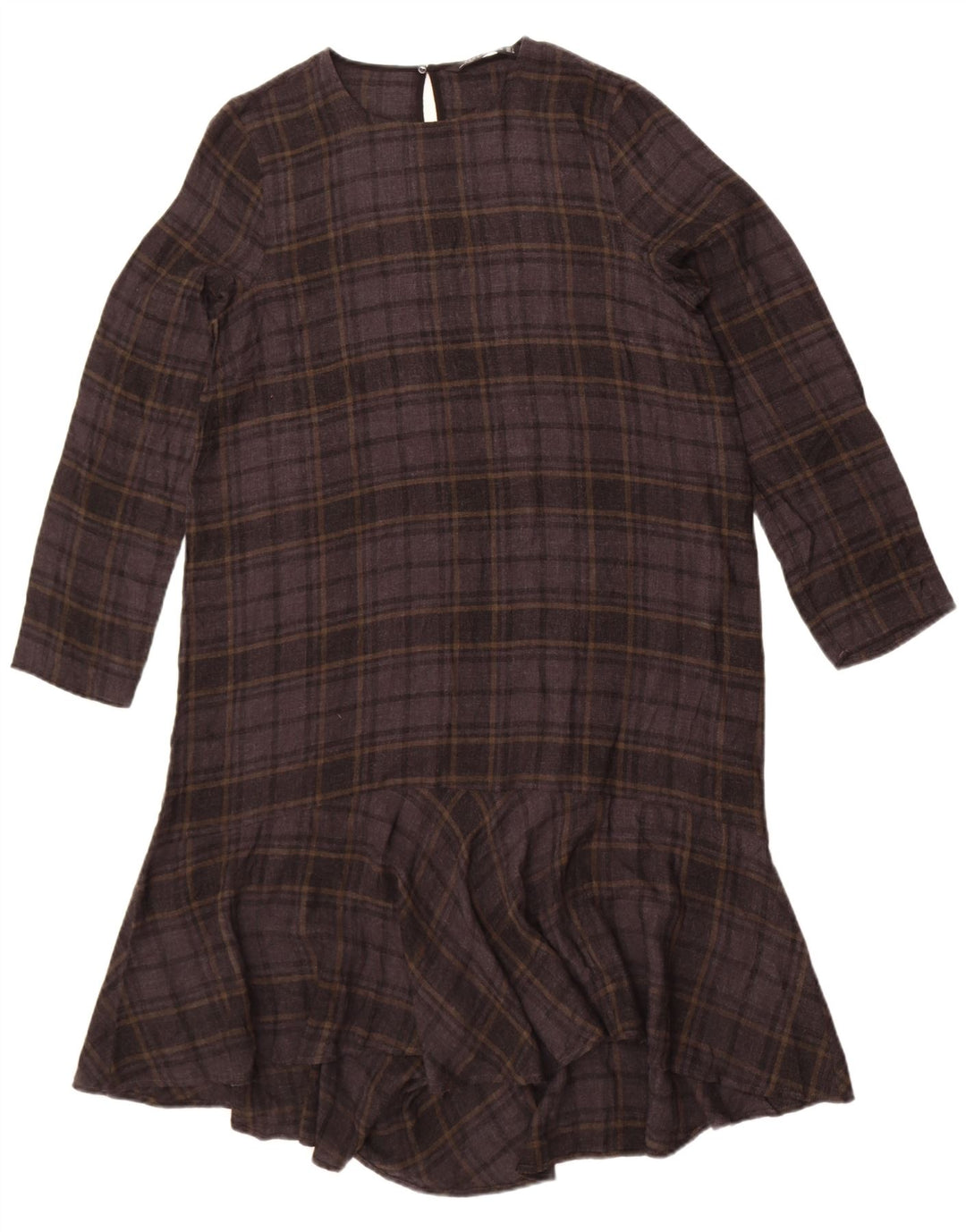 Rochie pentru femei Zara cu mâneci lungi, cu talie scăzută UK 14, mare, gri