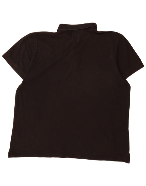 Cămașă polo pentru bărbați KAPPA 2XL bumbac negru