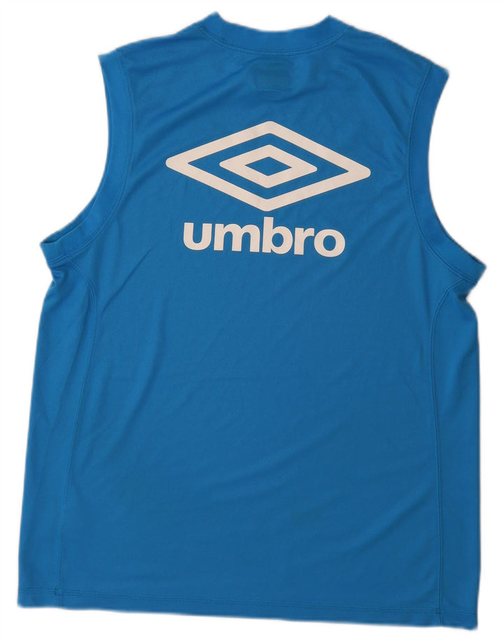 Top cu vestă grafică pentru bărbați Umbro, mare, albastru, poliester