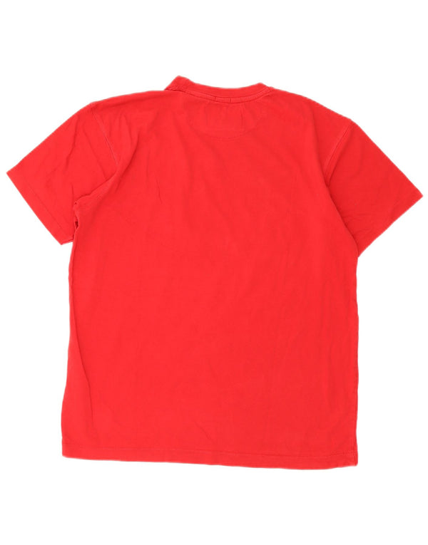 Russell Athletic Mens Graphic T-Shirt Top Medium Red Cotton