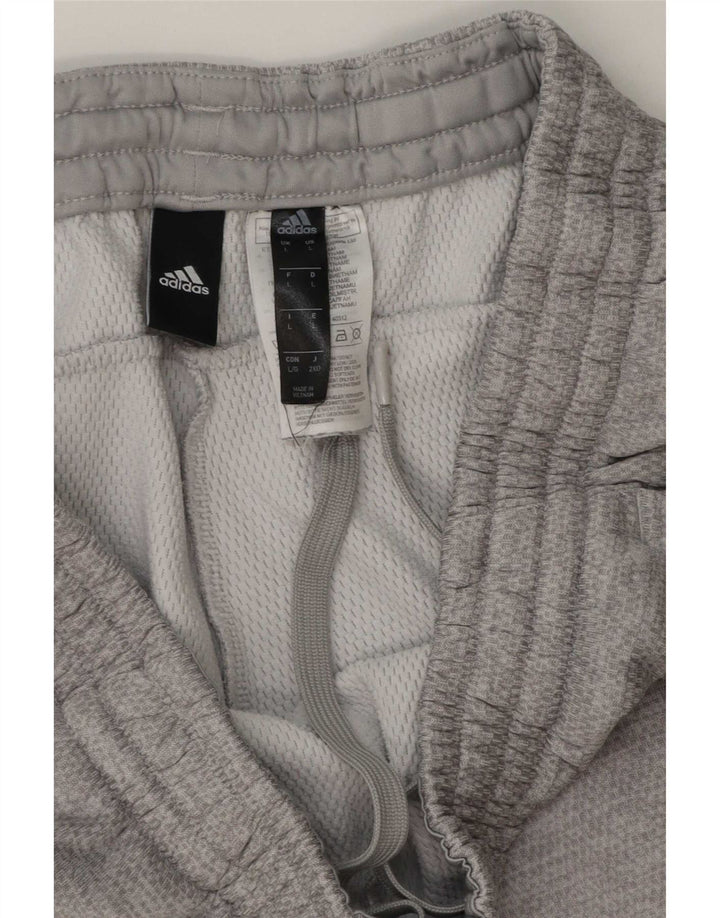 Pantaloni de trening Adidas pentru bărbați, mari, gri, poliester