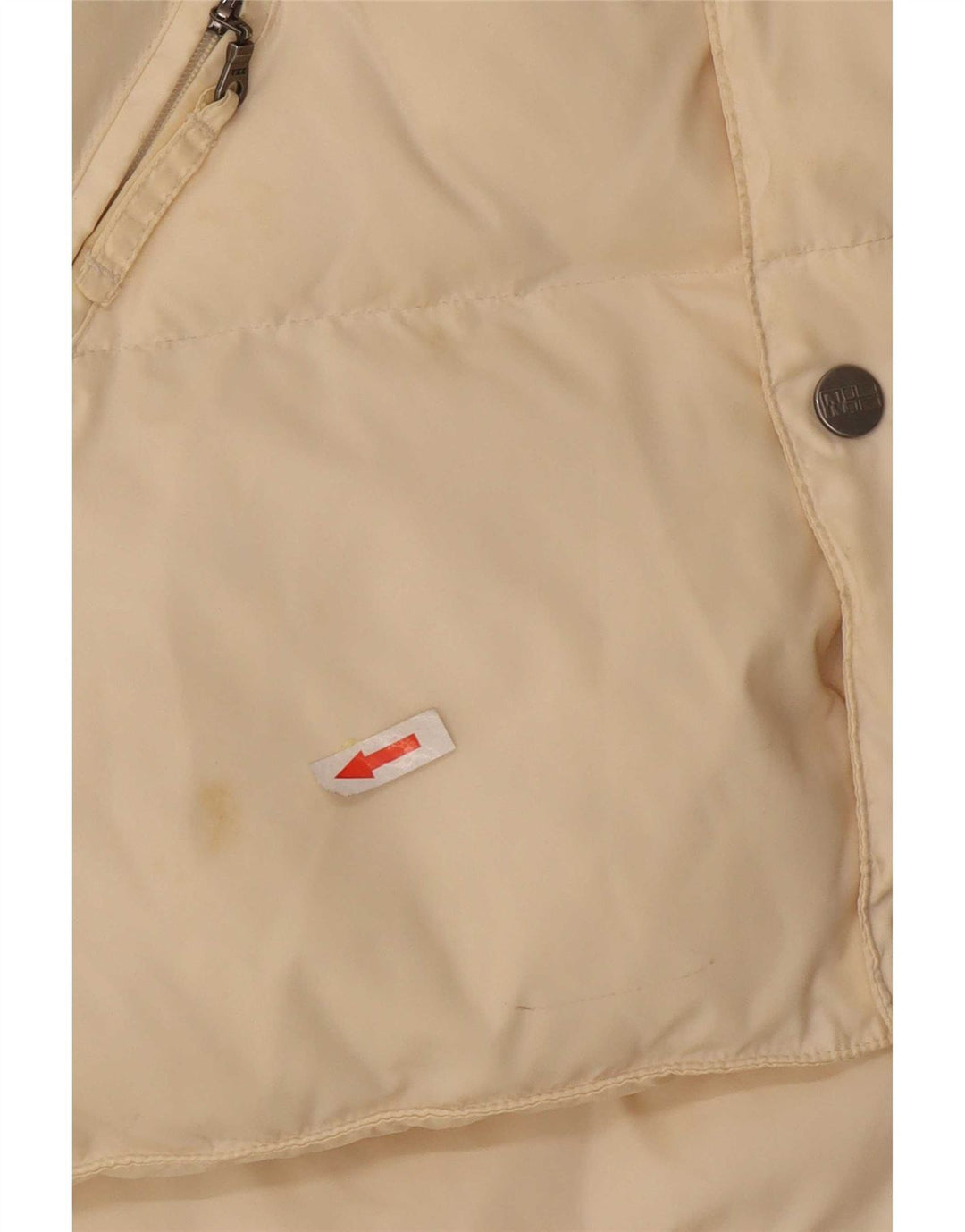 Napapijri Gilet grafic căptușit pentru bărbați UK 38 Medium Off White Poliamidă