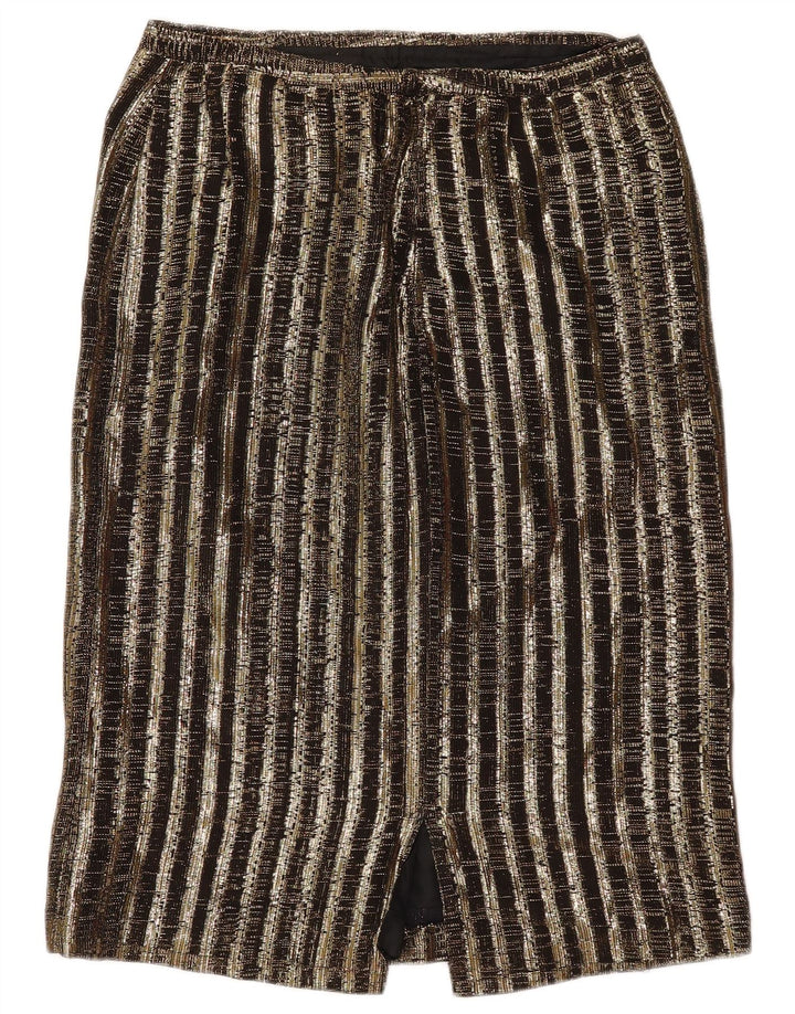 Set fuste vintage pentru femei 2 piese UK 14 Medium W29 Maro cu dungi