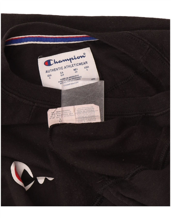 Pulover cu grafic pentru bărbați Champion Pulover mic, negru, poliester