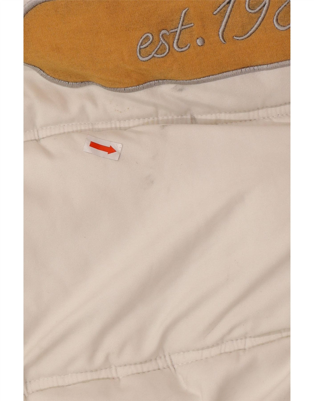 Jachetă căptușită cu glugă pentru bărbați KARL KANI UK 44 2XL Poliester alb