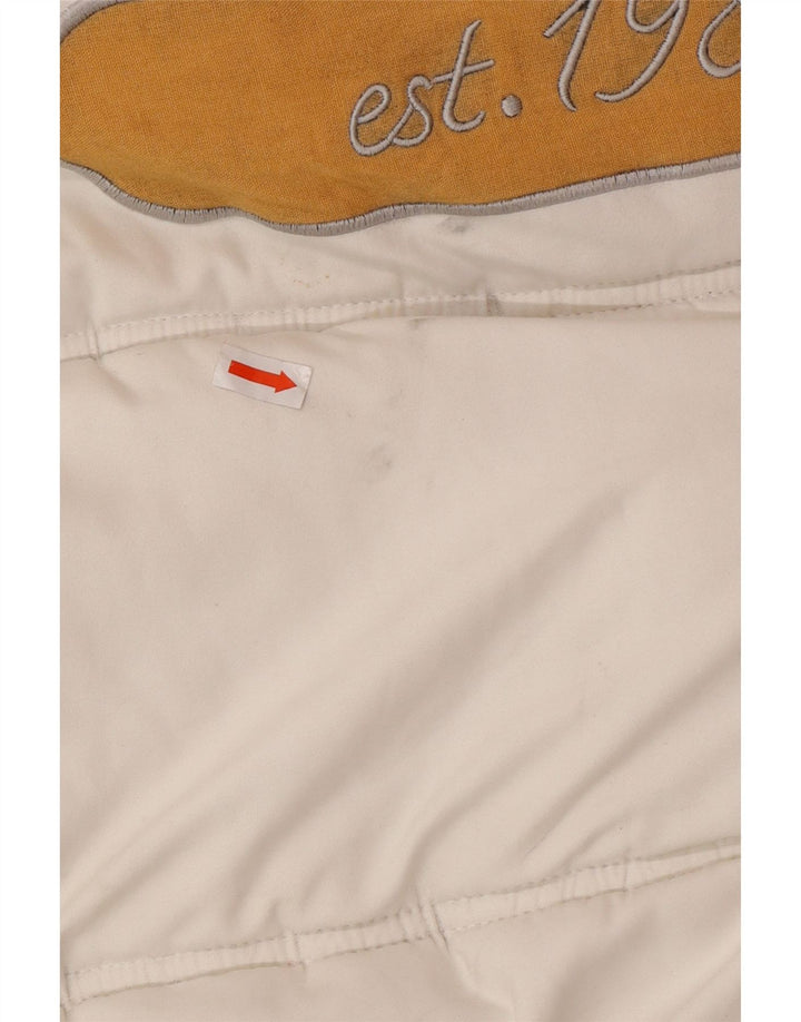 Jachetă căptușită cu glugă pentru bărbați KARL KANI UK 44 2XL Poliester alb