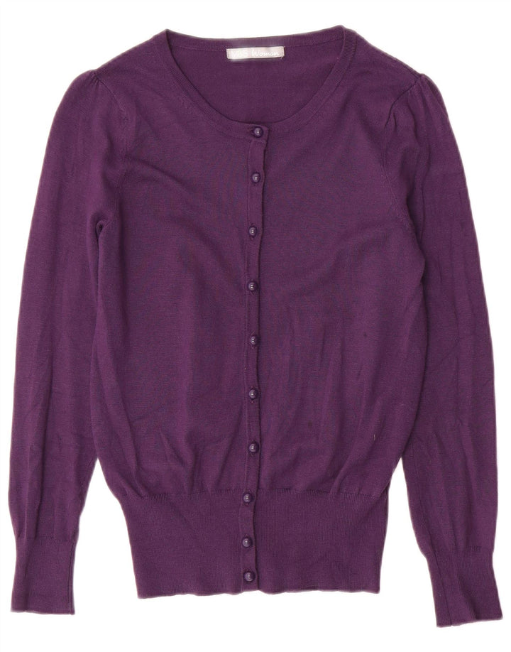 Pulover cardigan pentru femei Marks & Spencer UK 8 Small Viscose violet