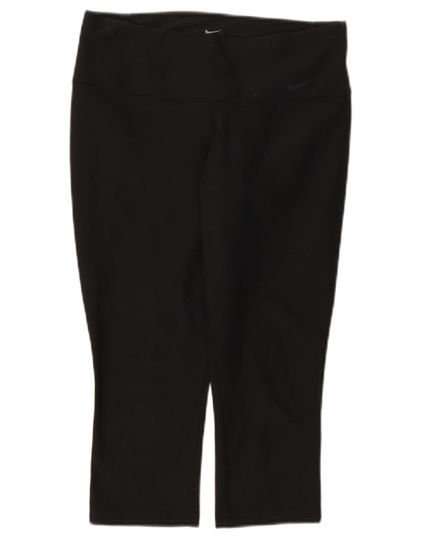 Leggings capri Nike Dri Fit pentru femei UK 8 Small Poliester negru