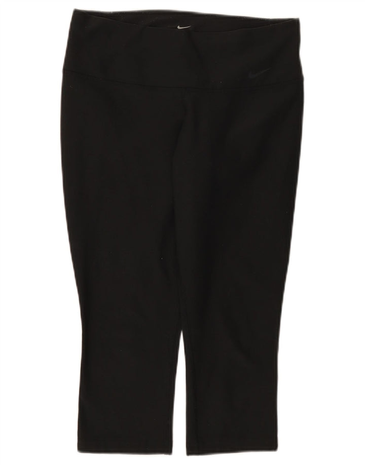 Leggings capri Nike Dri Fit pentru femei UK 8 Small Poliester negru