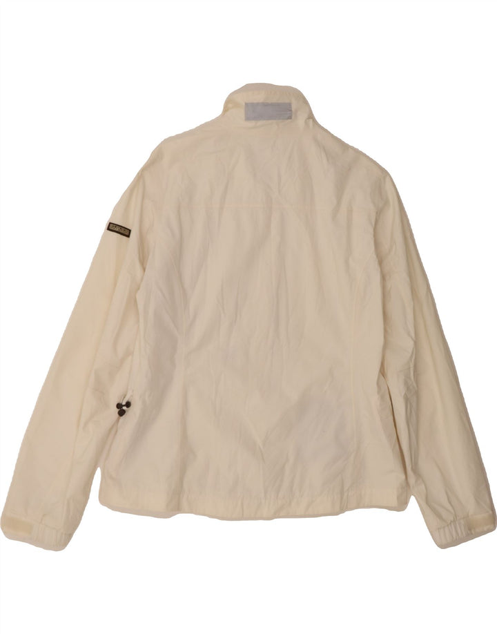 NAPAPIJRI Womens Rain Jacket UK 18 XL Off White Polyamide Vintage Napapijri and Second-Hand Napapijri from Messina Hembry 
