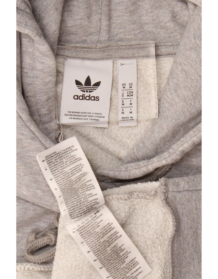 Pulover Adidas pentru bărbați, bumbac cu pete, gri mediu