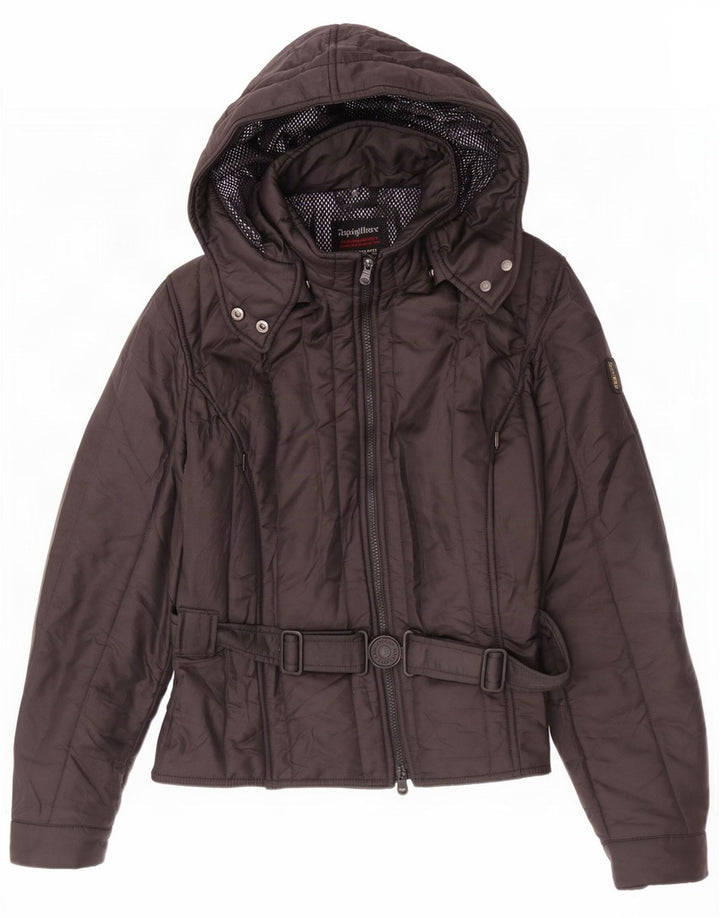 Jachetă căptușită cu glugă pentru femei Sixty spa pentru femei UK 14 Medium Black